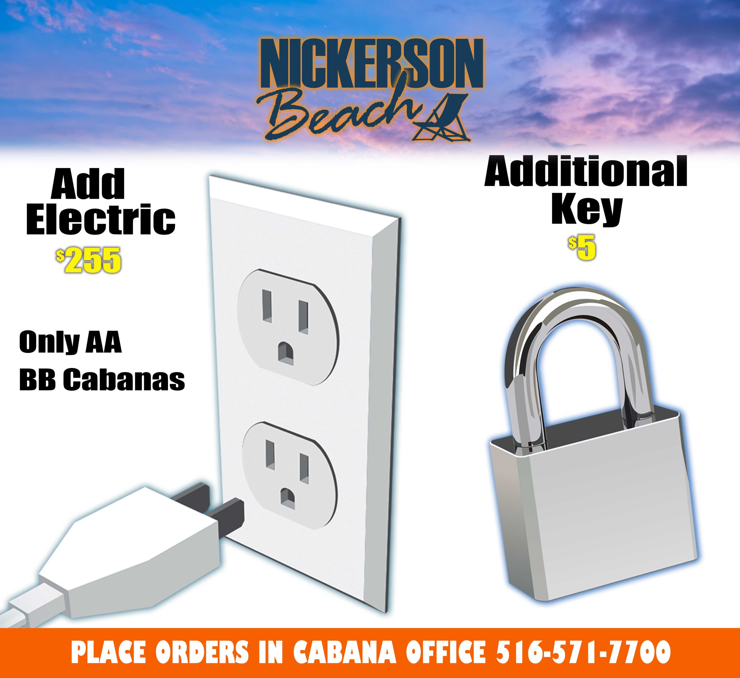 Nickerson Beach Cabana Electric